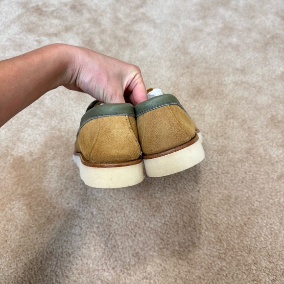 L.L. Bean x Todd Snyder Jackman Blucher Shoe in Olive 9D Suede Leather Vibram - Picture 5 of 13